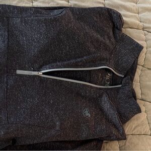 Women's Black Half-Zip Sweatshirt